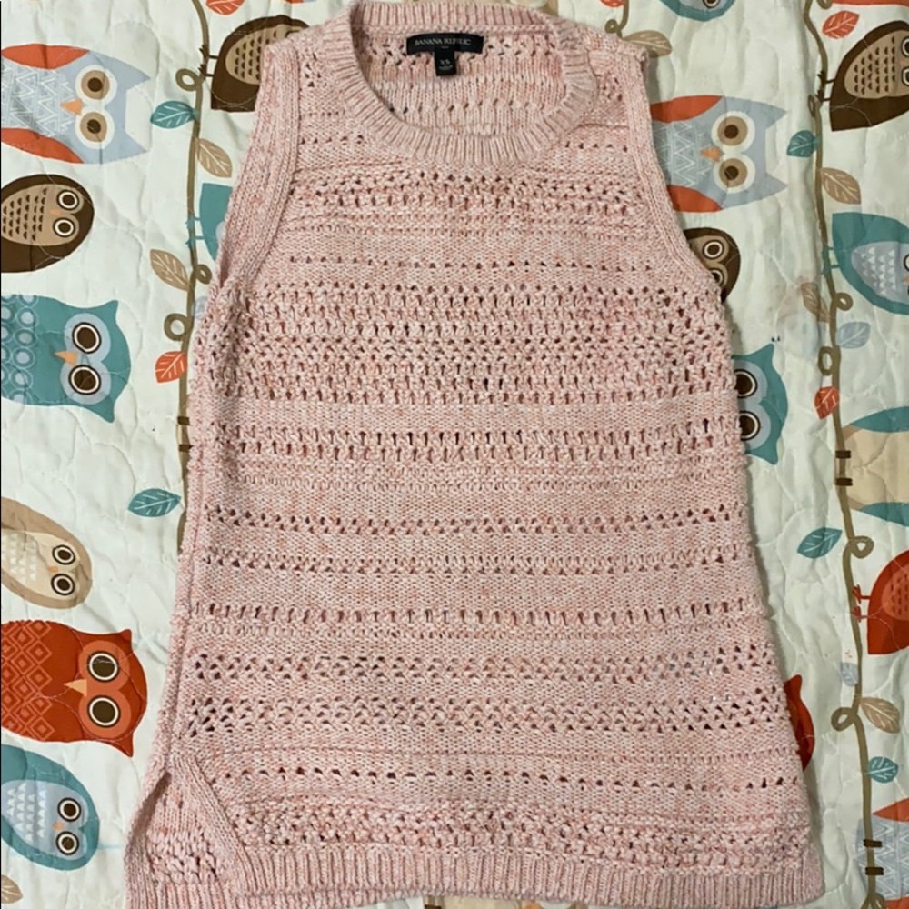 Salmon pink Knitted tank